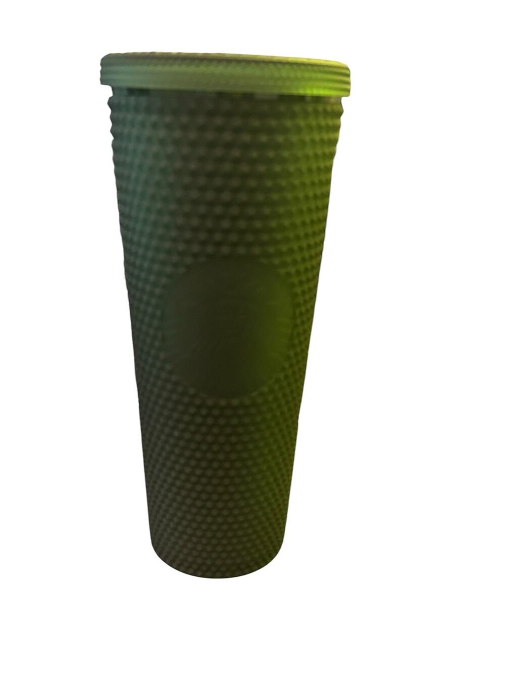 Starbucks Matte Olive Green Studded Cold Cup Tumbler 24 oz Venti -No Straw